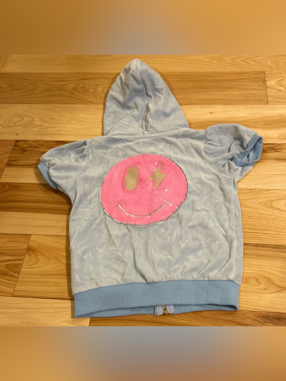 Lola & The Boys sequin zip up